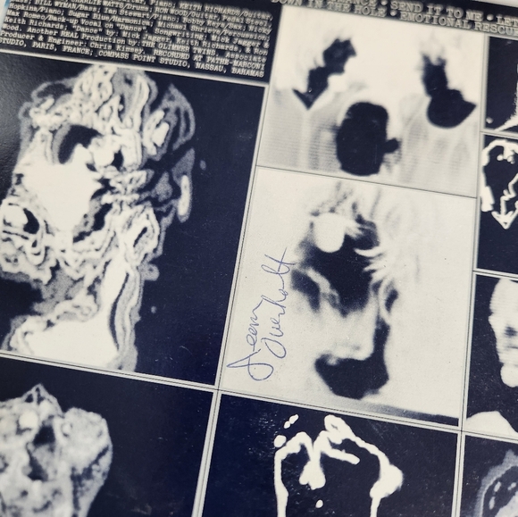 The Rolling Stones Vinyl Record Emotional Rescue with Poster First Pressing EX - Picture 9 of 13